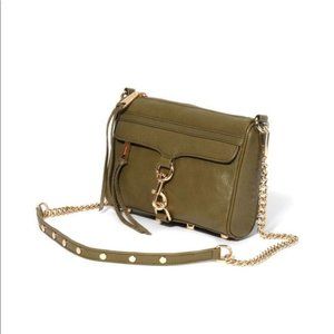 NWOT Rebecca Minkoff Leather Mac Crossbody (Olive Green)
